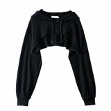 Women Hoodie Short All-Match Hoodies Hot Girls