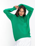 Women Work Business Casual Sweats Loose Turtleneck Sweater