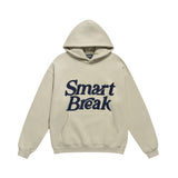 Men Fleece Lined Hoodie Autumn and Winter Embroidery Letter Hooded Sweater Men Oversize Loose Casual