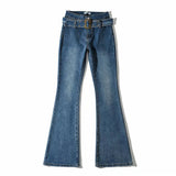 Women Jeans Hot Girl Bell-Bottom Pants Retro