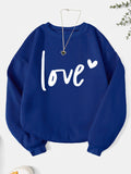 Fashion letter print sweatshirt crew neck casual sweatshirt