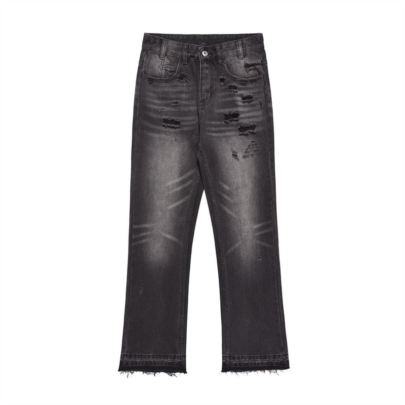 Men Jeans Make Old Ripped Punk Loose Casual