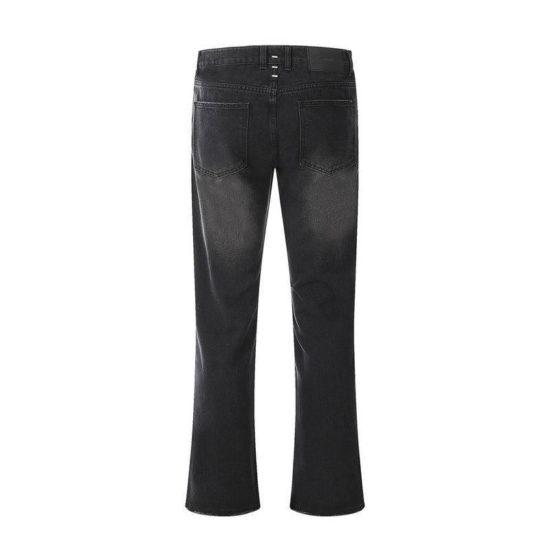 Men Jeans Ripped White Split Leisure