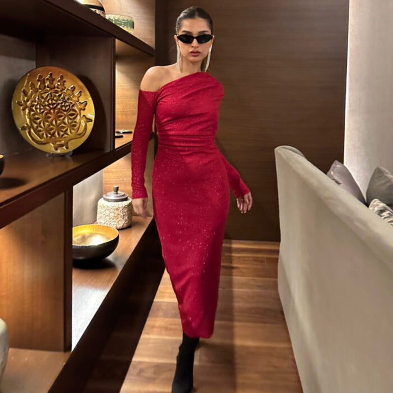Women Dress Fashion Sexy Temperament Micro Elastic