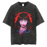 Hip Hop Streetwear Oversize Acid T Shirt For Men Women