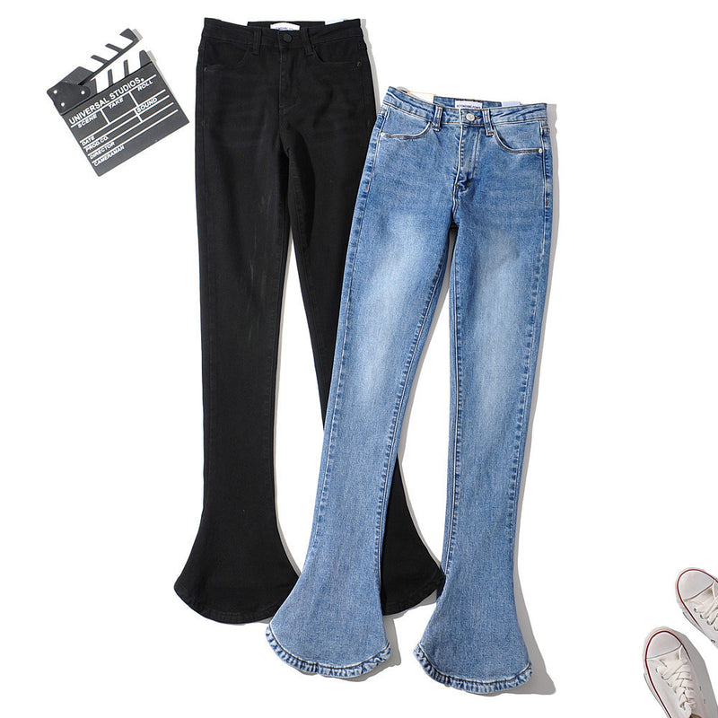 Women Jeans Fashion Slim Fit Bell-Bottom Pants