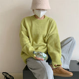Women Pullover Sweater Loose and Lazy Style Knitwear