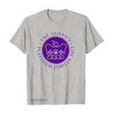 Inspired by Queen's Platinum Jubilee 2022 Elizabeth 70 Years T-shirt Logo Printed Short Sleeve T-shirt