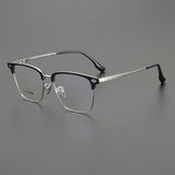 CHH Chrome Hearts Glasses Stylish Vintage Half Frame Pure Titanium Glasses Frame