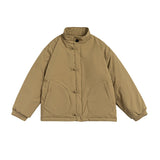 Unisex Coat Chinese Style Loose Lapel Cotton Coat