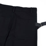 Men Jeans Punk Bandage Solid Color