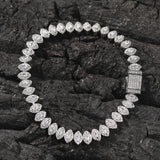 Bracelet Full Diamond Spring Button Horse Eye Bracelet Hip Hop Micro Zircon Spectrum St. Valentine's