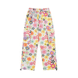 Cargo Pants Sweet Cool Style Flowers Print Leisure