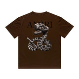 Amiri T Shirt Printed Casual Hip Hop round Neck Short Sleeve T-shirt