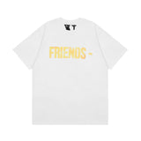 Vlone T Shirt Spring/Summer Pattern Crew Neck Short Sleeve