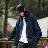 Unisex Shirt Vintage Loose Denim Jacket