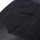Men Jeans Decoration Loose Worn out