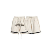 Unisex Shorts University Style Knitted Loose Sports