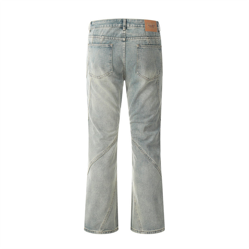 Men Jeans Stitching Casual Distressed