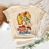 Candy Candy t-shirts women trendy comic quick dry Tee girl