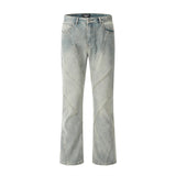 Men Jeans Stitching Casual Distressed
