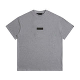 Fog Essentials T Shirts Spring/Summer FOG Double Line Logo Pattern Crew Neck Short Sleeves