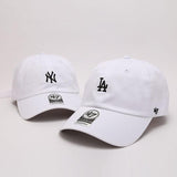 Dodgers and Yankees Baseball Cap 47brand Baseball Cap White Cap Men's Summer