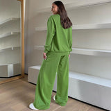Women Co-Ords Long-Sleeved Sweater Simple and Stylish Casual
