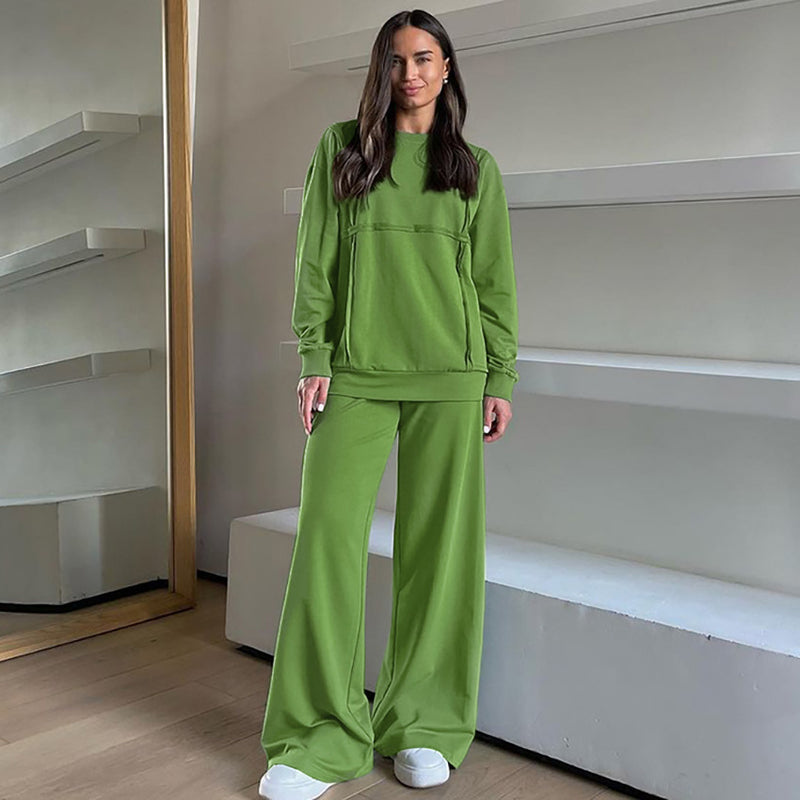 Women Co-Ords Long-Sleeved Sweater Simple and Stylish Casual