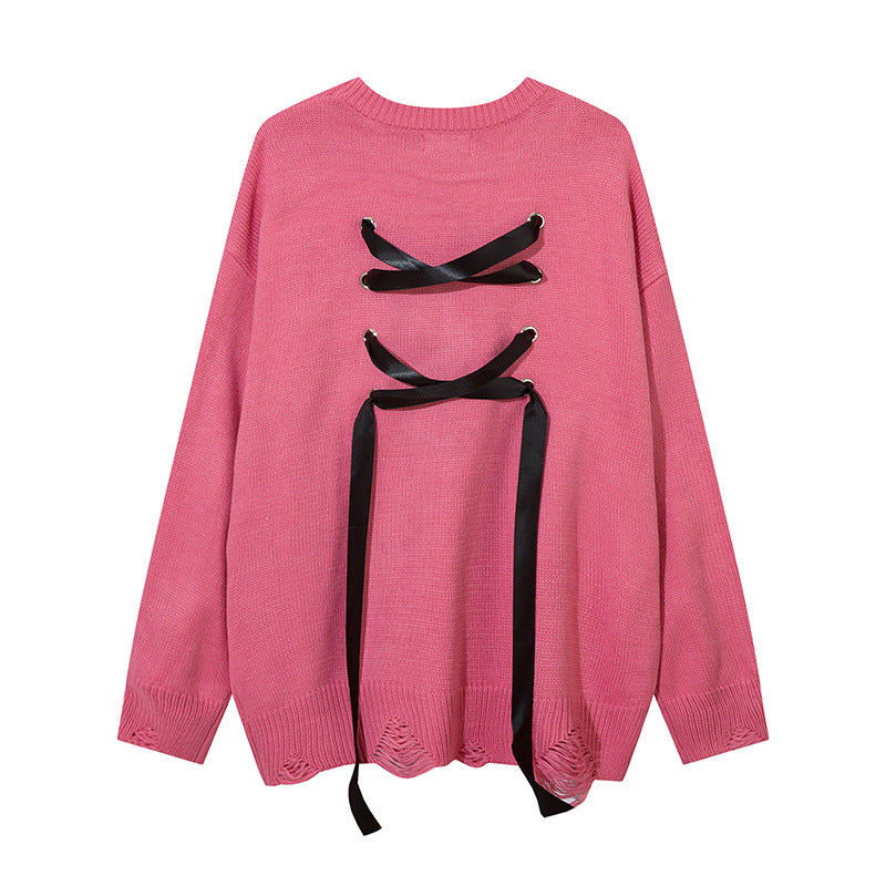 Men Sweater Butterfly Decorative Sweater