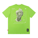 Men T-Shirt Butterfly Print Versatile Casual Loose