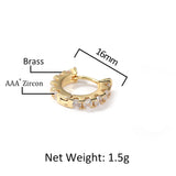 Earrings Zircon Earrings Spectrum rapper Spectrum