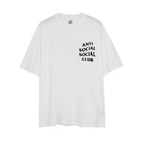 Anti Social Club T Shirt Summer Loose-Fitting Casual T-shirt Short Sleeve