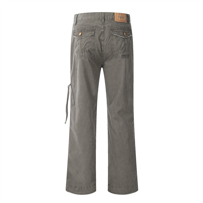 Men Jeans Multi-Pocket Cargo Pants Loose