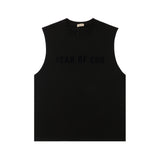 Fog Essentials tank spring and summer FOG double line letter casual crew neck vest