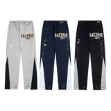 Gallery Dept Sweatpants Hand-painted splashed ink alphabet casual trousers