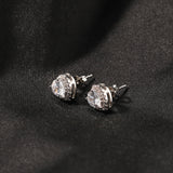 Earrings Heart Zircon Earrings St. Valentine's Spectrum