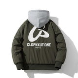 Mens Vintage Jackets Jacket Loose Baseball Suit Flight Suit Hooded