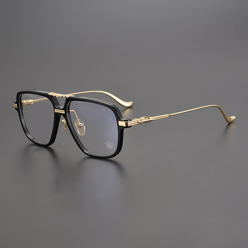 CHH Chrome Hearts Glasses Double Beam Large Frame Wide Glasses Frame