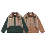 Women Jackets Vintage Patchwork Retro Vibe Baseball Jacket