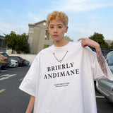 Men T Shirt Heavy Cotton Loose Casual