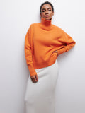 Women Work Business Casual Sweats Loose Turtleneck Sweater