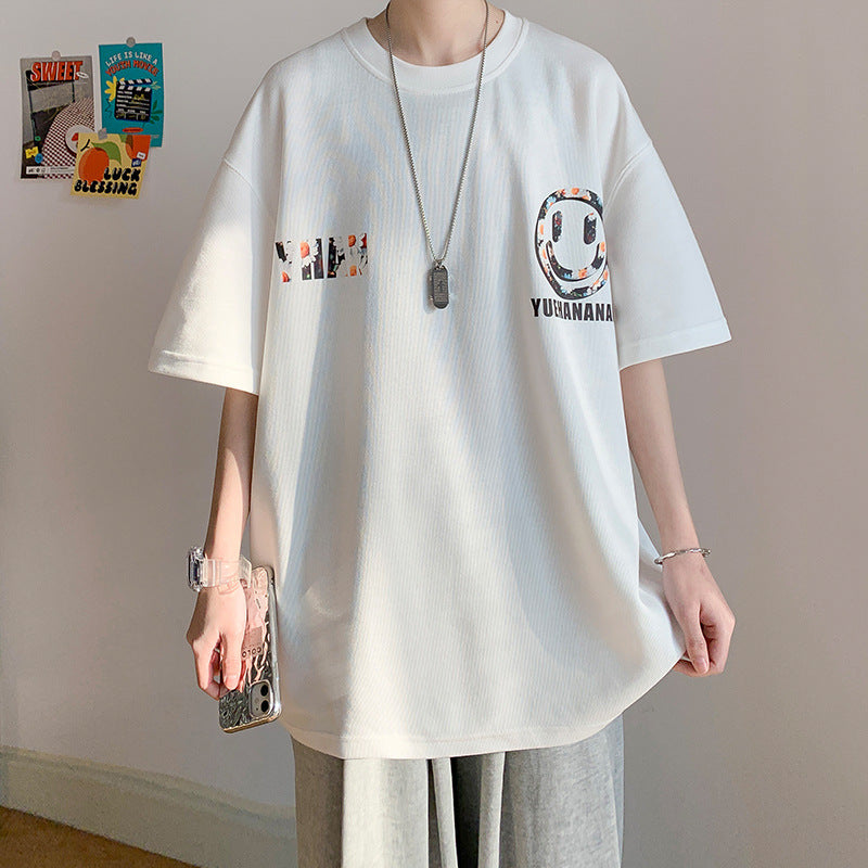 Men T Shirt Loose All-Match Summer