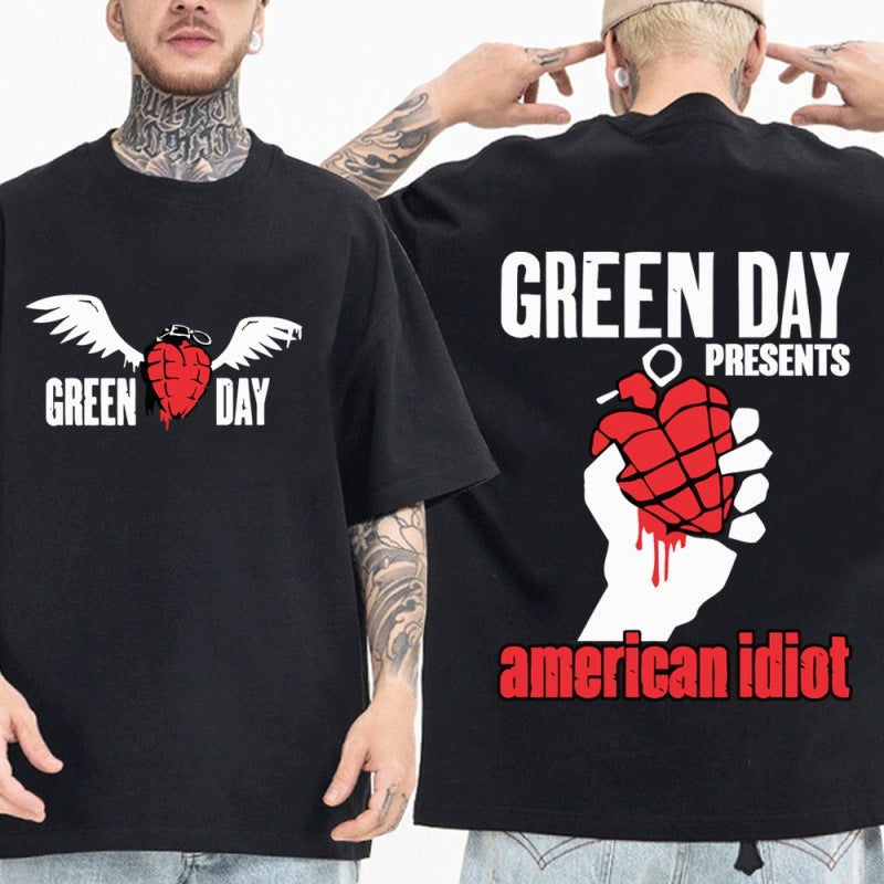 Green Day T Shirt Green Day Saviors Band T-Shirts Unisex Harajuku Hip Hop