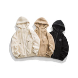 Unisex Coat Lamb Wool Cotton-Padded Jacket Plush Winter