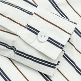 Unisex Shirt Vintage Cityboy Casual Loose Stripes
