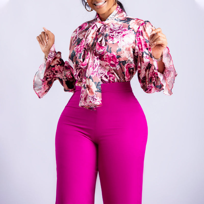 Women Jumpsuit Autumn and Winter Loose plus Size Casual Printing