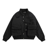 Men Cotton Padded Jacket Men's Thickened Warm Cotton Coat Jacket Baseball Uniform