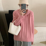 Women Pullover Sweater Loose Thick Sweater