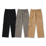 Cargo Pants Retro Distressed Hip Hop Multi-Pocket Workwear